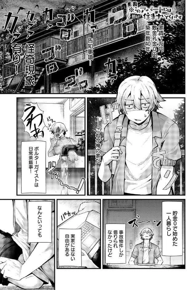 このアパートには絶対に住まナいでくださイ